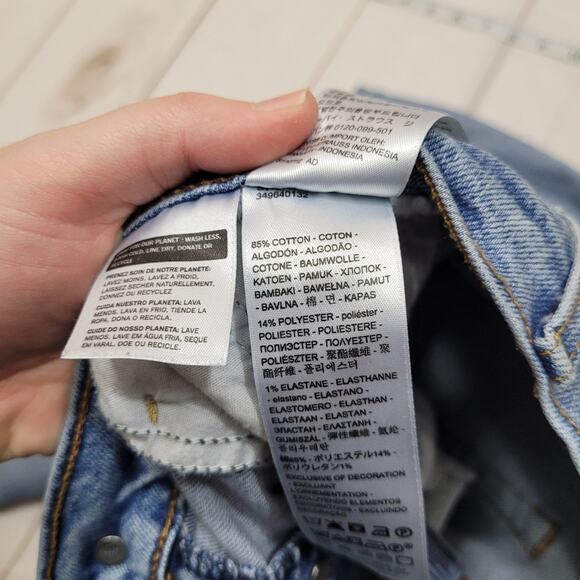 Levis wedgie straight jeans button fly stretch - Picture 8 of 10